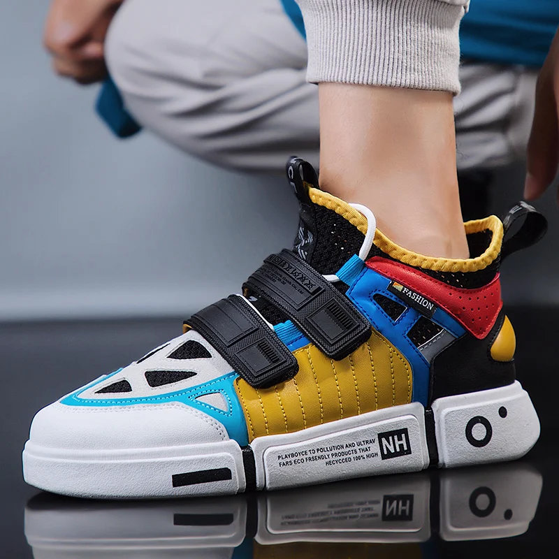 LUONTNOR/Лидер продаж Мужские кроссовки Эластичные на застежке липучке Спортивная