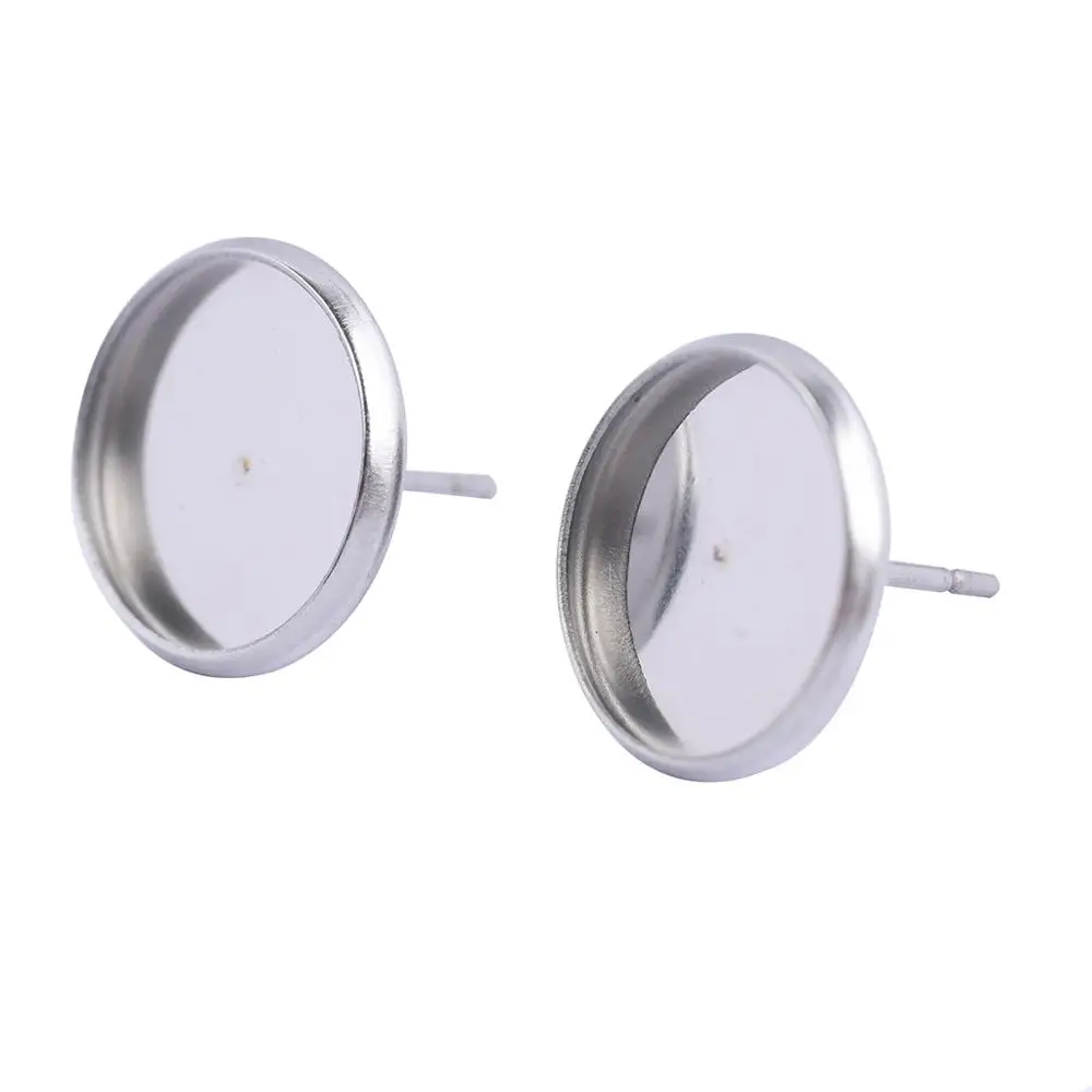 20 шт. заготовки для кабошона из нержавеющей стали 6 мм 8 10 12 14 мм|earring accessories|diy earrings
