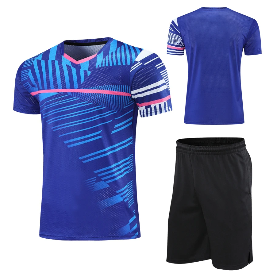 

2021 New Season Men Women Table Tennis Jersey Set, Boys Tennis Shirts Kits , Girls ping pong Suit, Kids PingPong clothing XS-4XL