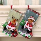 Быстрая доставка, новогодние и рождественские чулки, конфетная сумка, рождественские украшения для дома, рождественские носки, Рождественская елка