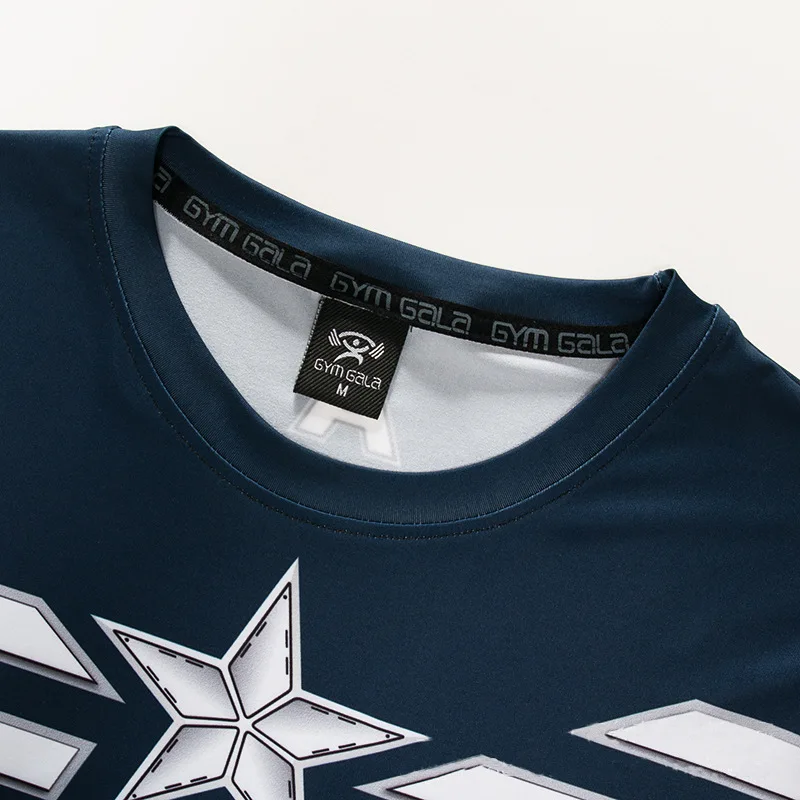 

3D Printed Long-Sleeve Team USA Long-Sleeve Tight Sports Men's T-shirt Quick Drying Clothes Special Price