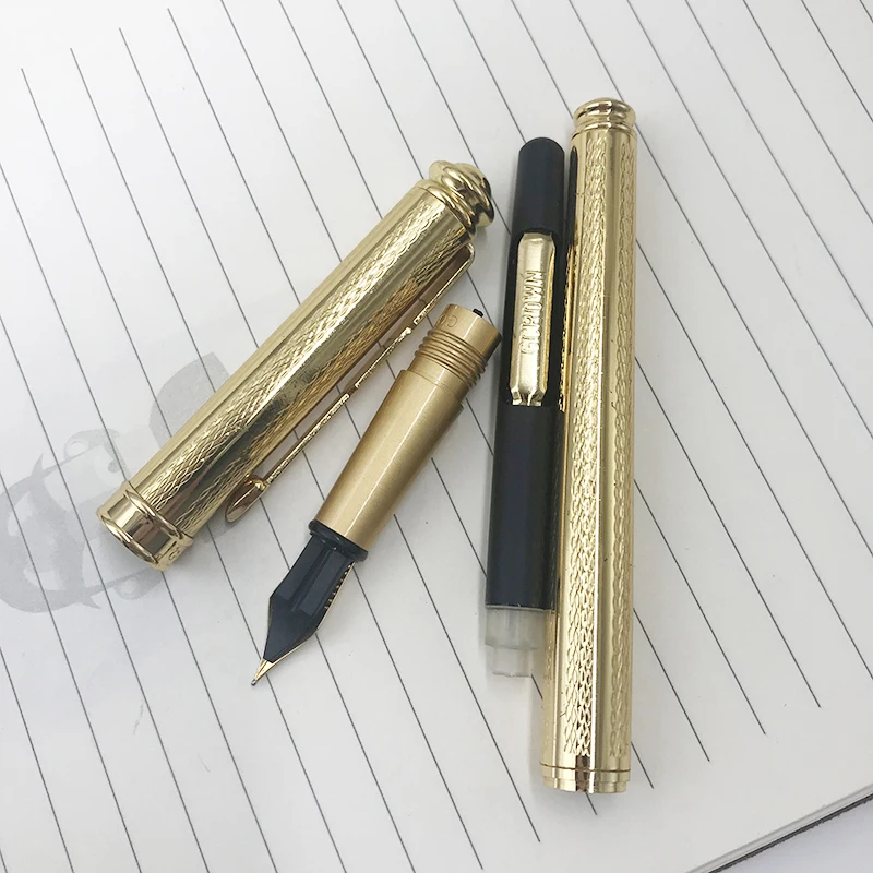 Авторучки с тонким пером золотистые/Серебристые/черные/красные/синие/зеленые