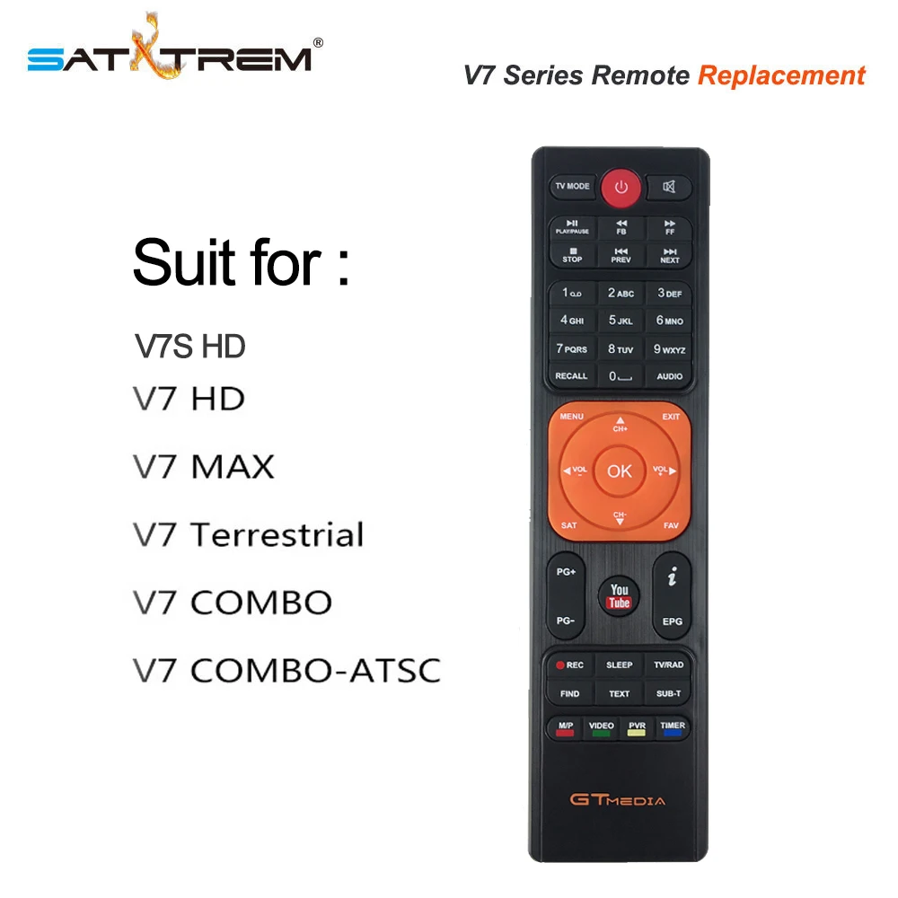 Satxtrem V7 пульт дистанционного управления для Freesat V7 HD V7 Combo V7 MAX gtmedia v7s hd DVB S2 спутниковый приемник
