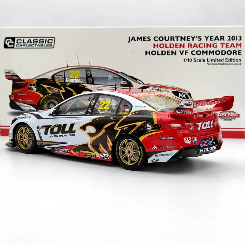 Классические 1:18 для James Courtney's 2013 Toll Holden VF Commodore #22 NO.18535 модели литья под