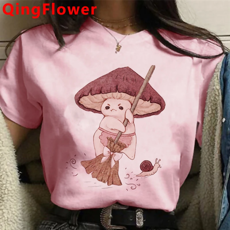 

Mushroom Kawaii t-shirt women japanese casual vintage t shirt t-shirt