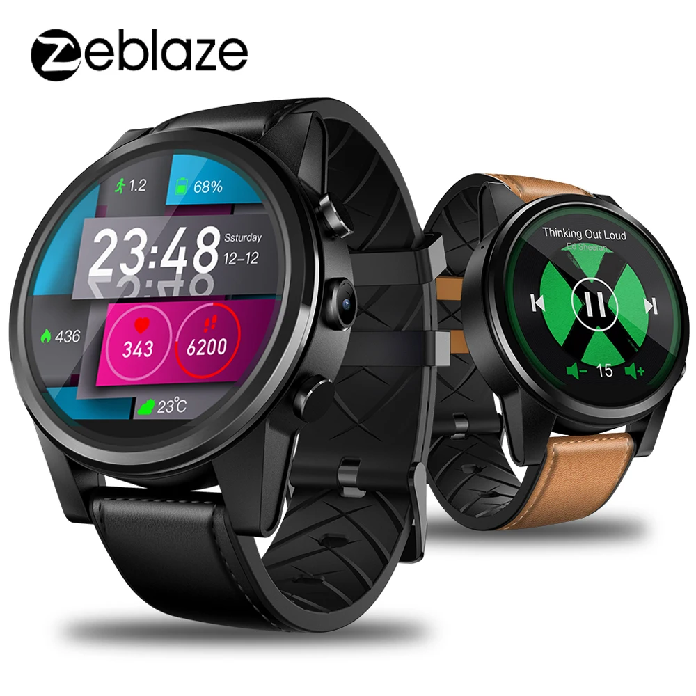 Zeblaze Thor 4 PRO 4G LTE Смарт-часы телефон Android 7.1.1 четырехъядерный 16 ГБ+ 1 Гб 5Мп Камера 1," спортивные Смарт-часы gps wifi BT4.0