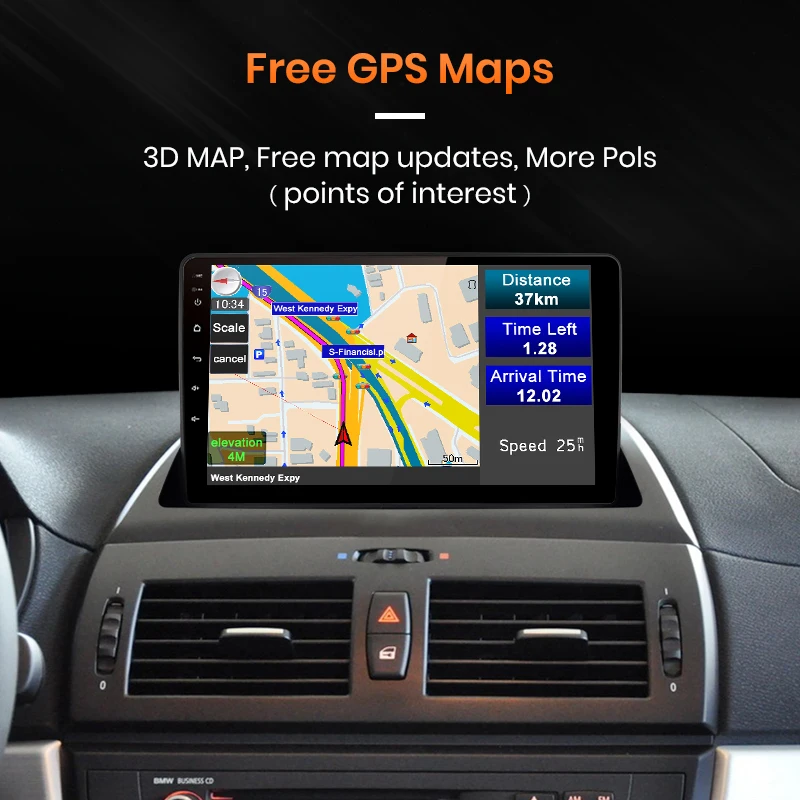 Автомагнитола AWESAFE PX9 для BMW мультимедийный видеоплеер на Android 10 2 Гб ОЗУ 32 ПЗУ с GPS X3