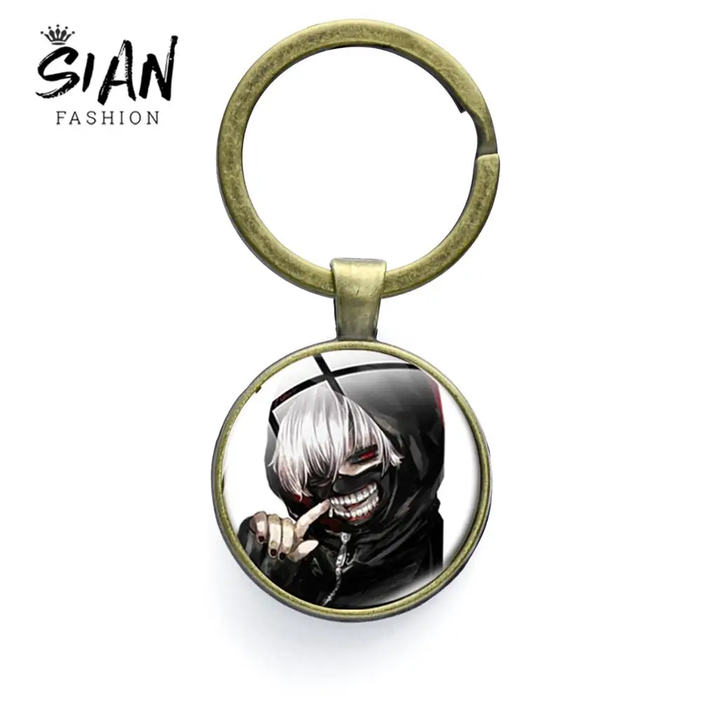Азиатских новая модная одежда с надписью Tokyo Ghoul брелок QS Сасаки хайсе кабошоны