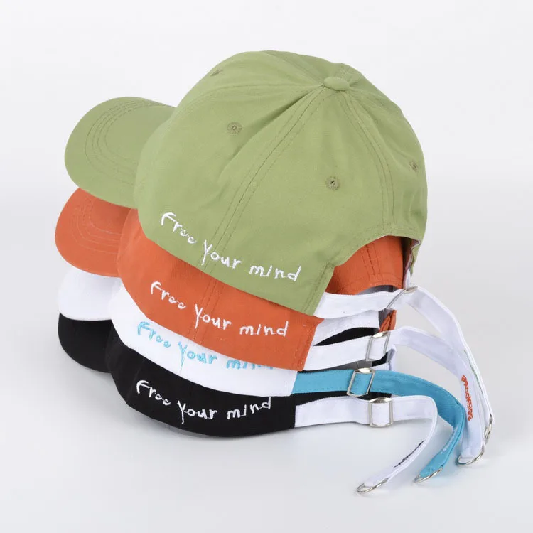 Бейсбольная шапка с вышивкой Free Your Mind крутая бейсбольная длинным ремешком для