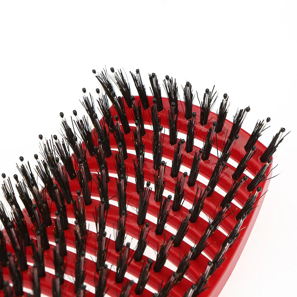 

Scalp Massage Comb Hair Brush Hairbrush Bristle&Nylon Women Wet Curly Detangle Hair Brush for Salon Hairdressing Styling Tools