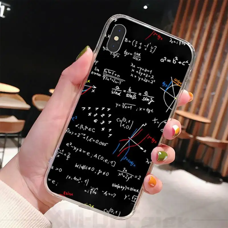 

Mathematical Calculation Formula Phone Case Transparent Phone Case For Iphone 11 12 Pro Max Xr X 7 8 PLUS Xs SE 2020 Cover