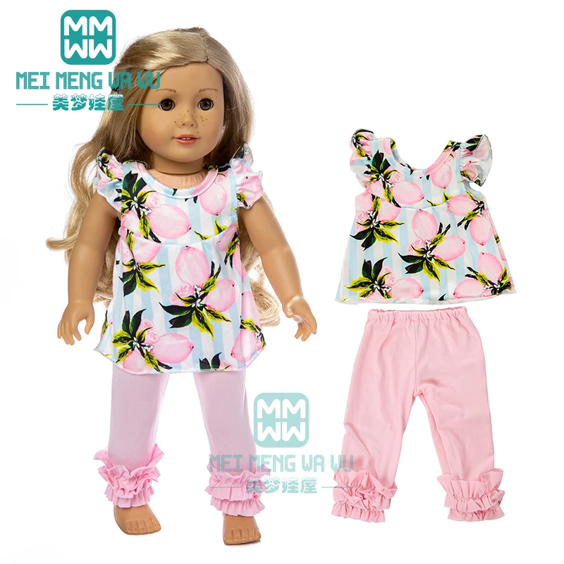 Одежда для куклы подходит американских кукол длиной 45 см синие Слитные