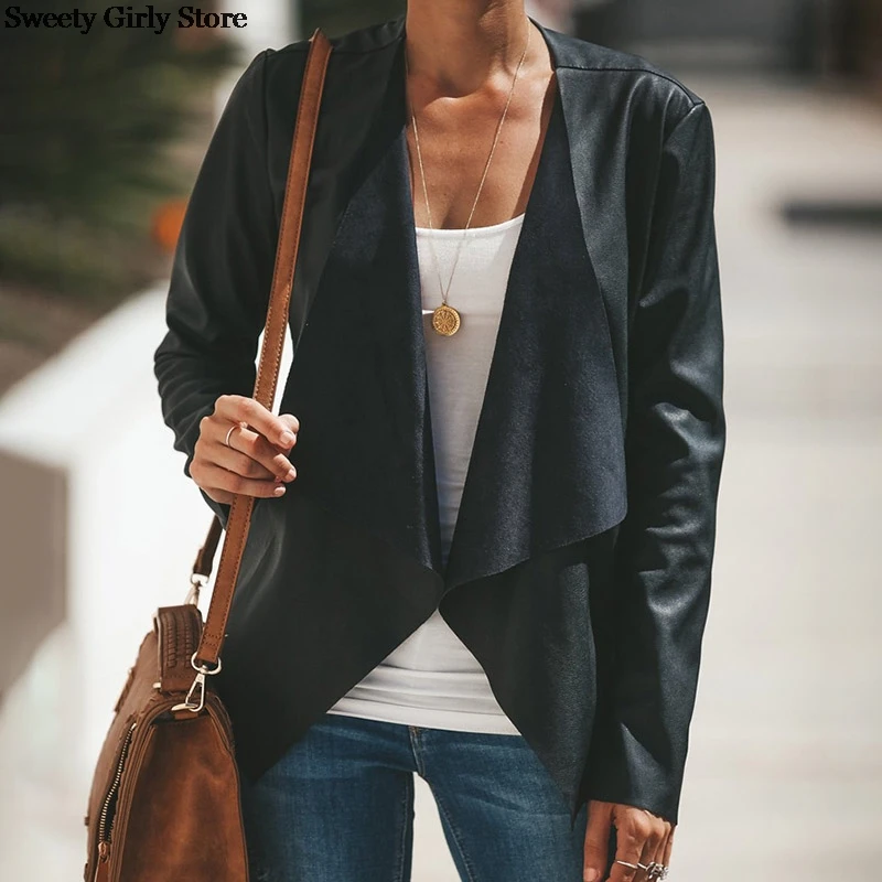 Весенне-осенняя куртка для женщин верхняя одежда пальто офисных леди модная