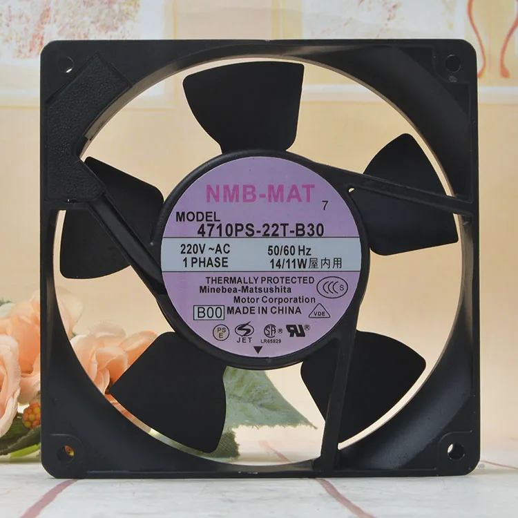 

4710PS-22T-B30 NMB 12025 220V 14 / 11W 12CM inverter aluminum case axial fan