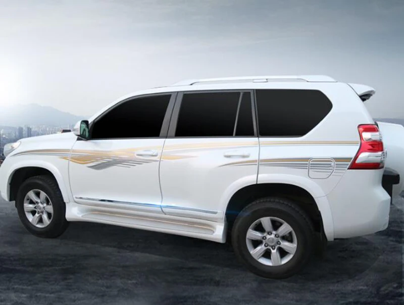 Для Toyota Land Cruiser Prado 150 LC150 2010- хромированный корпус боковой декоративный молдинг отделка авто-Стайлинг Аксессуары жемчужно-белый