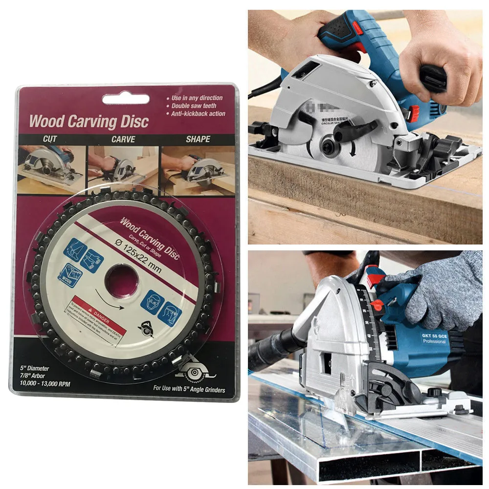 Горячая резьба по дереву 5 в шлифовальник диск цепи деревообрабатывающий пильный