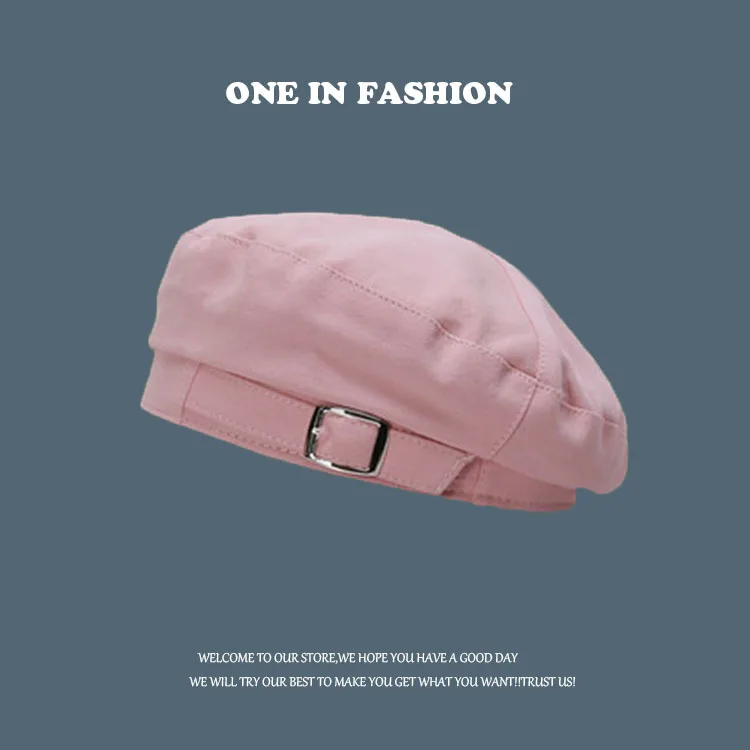 Берет женский тонкий однотонная восьмиугольная шляпа в британском ретро стиле