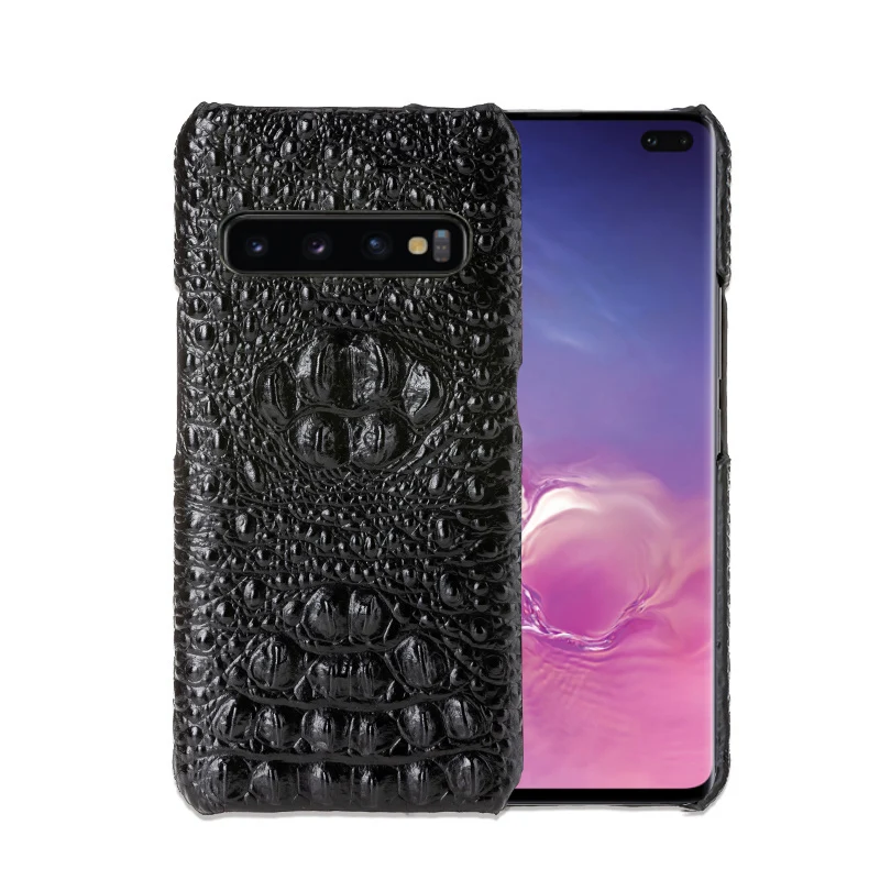 Чехол для телефона для samsung S6 S7 край S8 S9 S10 Plus Note 8, 9, 10 и узором «крокодиловая кожа» чехол для A20 A30 A50 A70 A5 A7 A8 чехол