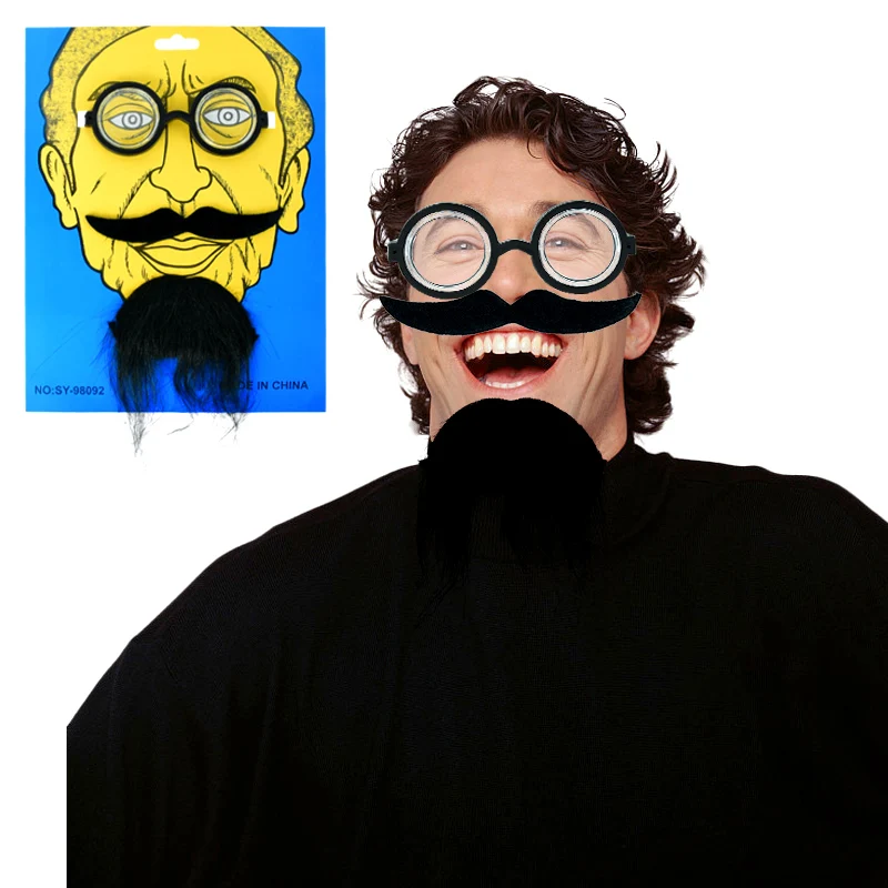 Вечерние костюмы на Хэллоуин с забавными Черными Усами Маскарадный костюм для