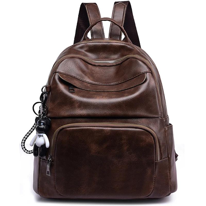 

2022 высококачественный Женский винтажный рюкзак для девочек, школьная сумка, дорожный рюкзак, женский рюкзак, женские кожаные рюкзаки