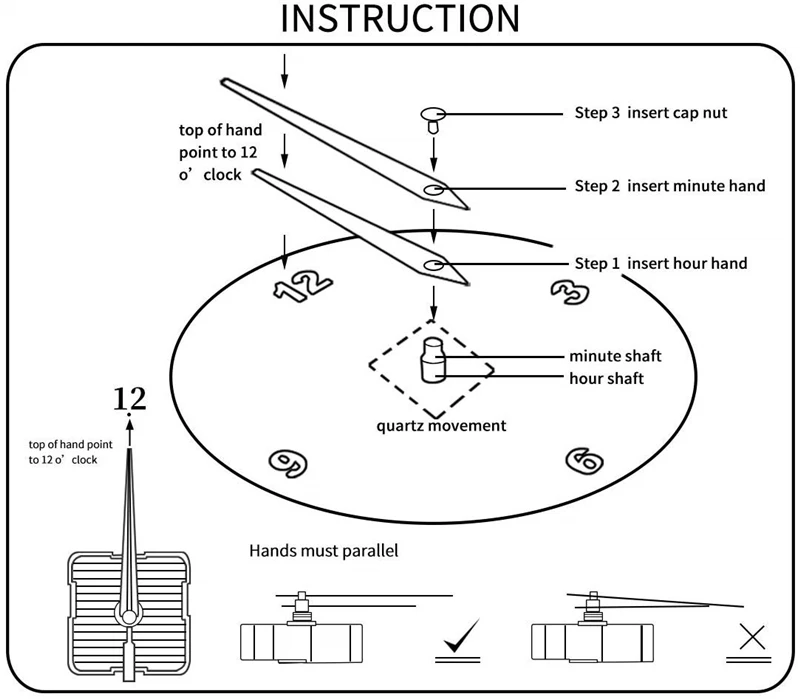 Простой дизайн Винтажный домашний Декор 3D бесшумные большие металлические