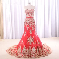 %d0%b4%d0%bb%d1%8f %d1%88%d0%ba%d0%be%d0%bb%d1%8b fast shipping in stock prom gowns gold lace appliques handmade beading red mermaid evening bespoke occasion dresses