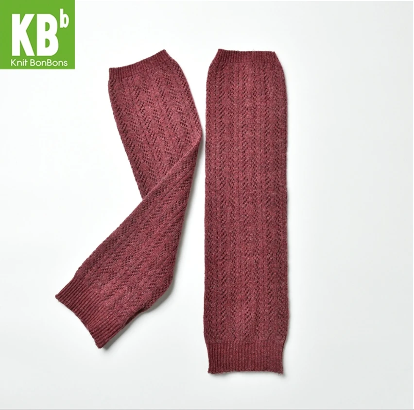 KBB зима-весна нежная пряжа вязанные женские из овечьей шерсти фиолетовые кружевные стильные леггинсы для женщин