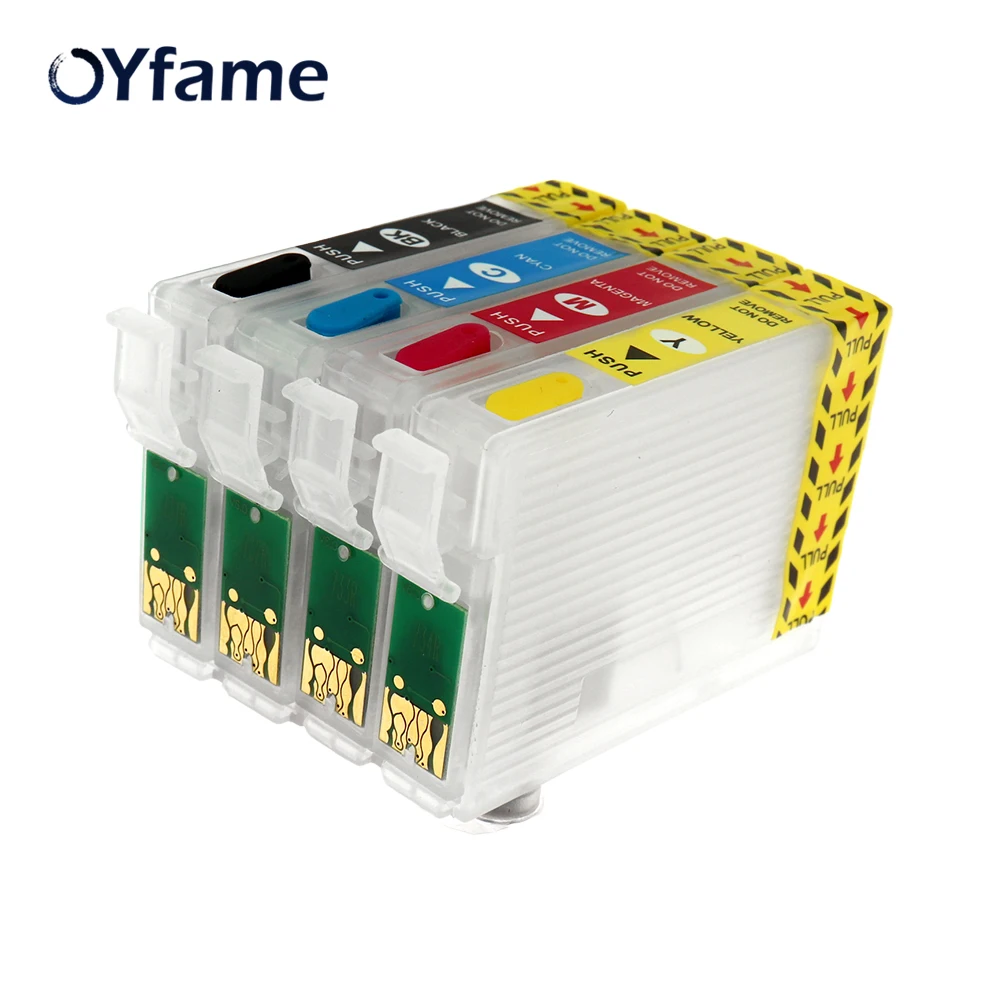 OYfame T1801 патрон чернил для принтера Epson T1811 Заправка картриджей с ARC чип XP325 XP205 XP305