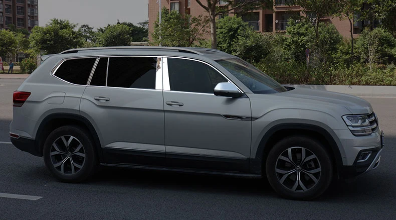 Lsrtw2017 для Volkswagen Atlas Teramont Vw окна автомобиля хромированная отделка салонные аксессуары