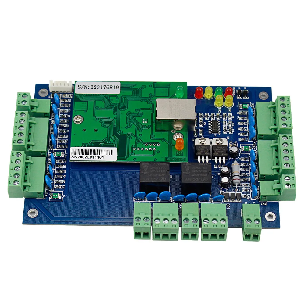 Четырехдверная панель контроля доступа Wiegand TCP/IP сетевая система RFID программное