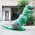 Зеленый T-REX для взрослых, надувной костюм динозавра, карнавальный костюм для костюмированной вечеринки в виде животного, нарядное платье, комбинезон, костюм на Хэллоуин для женщин - Цвет: Зеленый