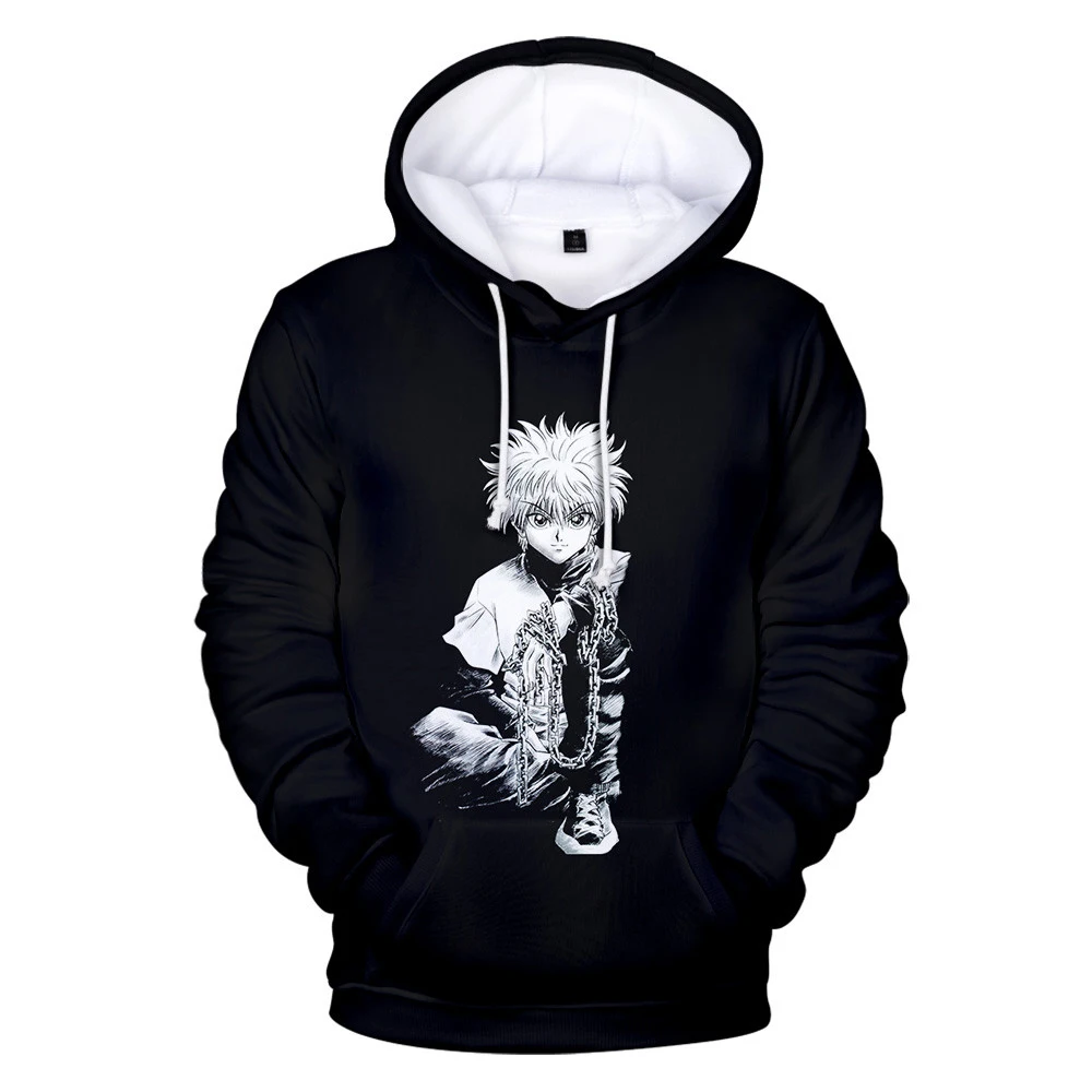 

Новый Hunter X Hunter свитер с капюшоном Для мужчин Harajuku Мультфильм хисока Толстовка Killua Zoldyck; Сапожки в стиле Косплэй пуловеры больших размеров де...