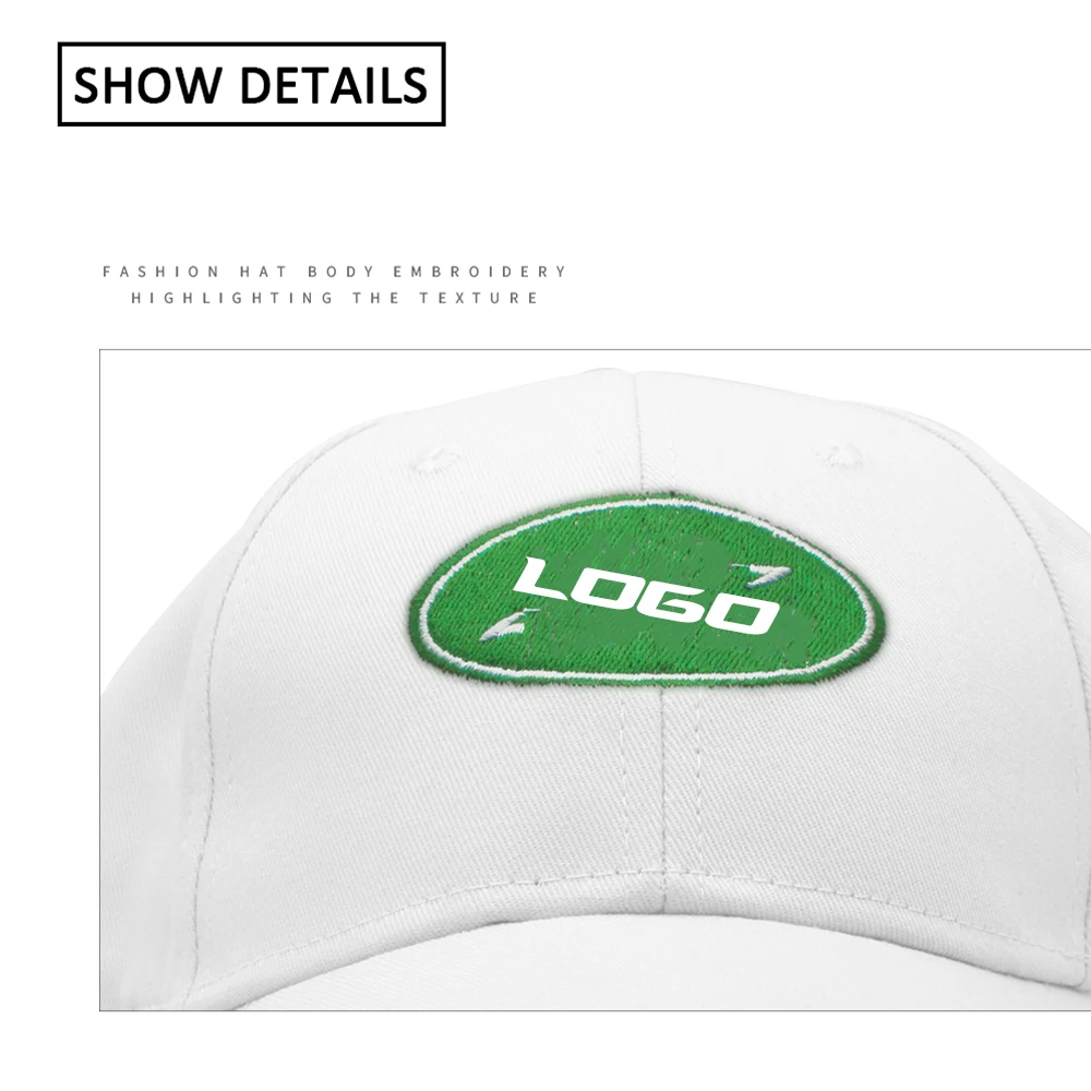 

Car Baseball Cap Fashion Men's Cotton Caps Peaked Hat Men Women Unisex Cap For Land Rover Auto Logo Emblem Adjustable Sunhat
