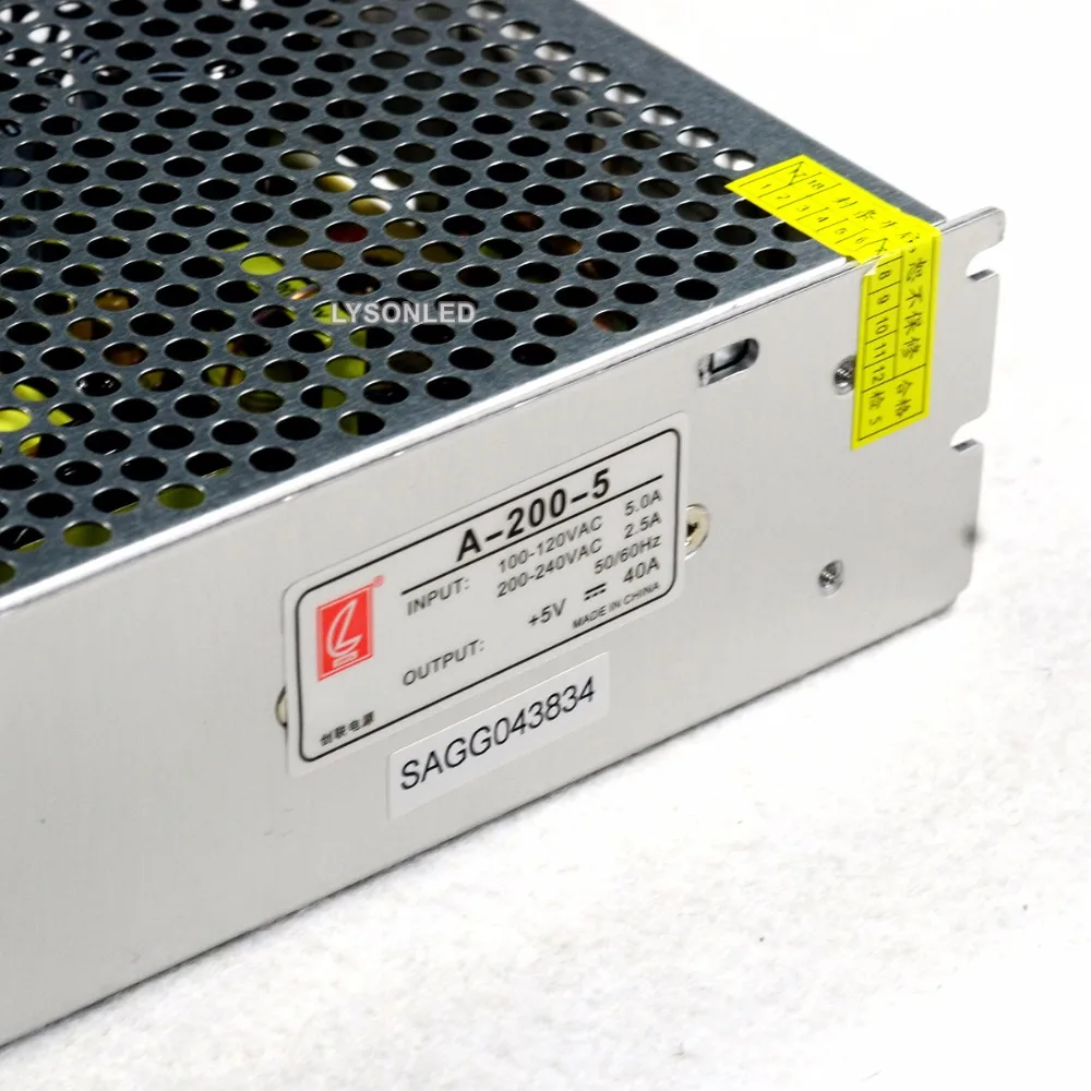 Chuangliang A-200-5 200W 5V 40A переключатель светодиодный Дисплей Питание высокое качество БП источник