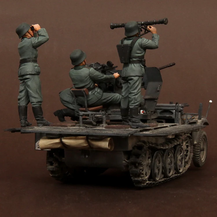 1/35 команда для Sd. KFZ. 10/4 мех 2 см FlaK 30 Смола Модель солдат GK второй мировой войны