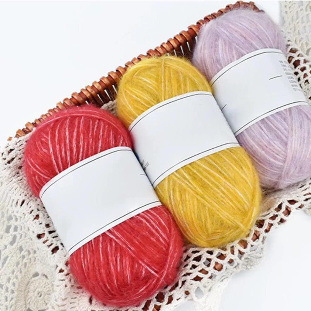 Лидер продаж 2020 товаров грубая шерсть группа мохера рукоделие шерстяная нить