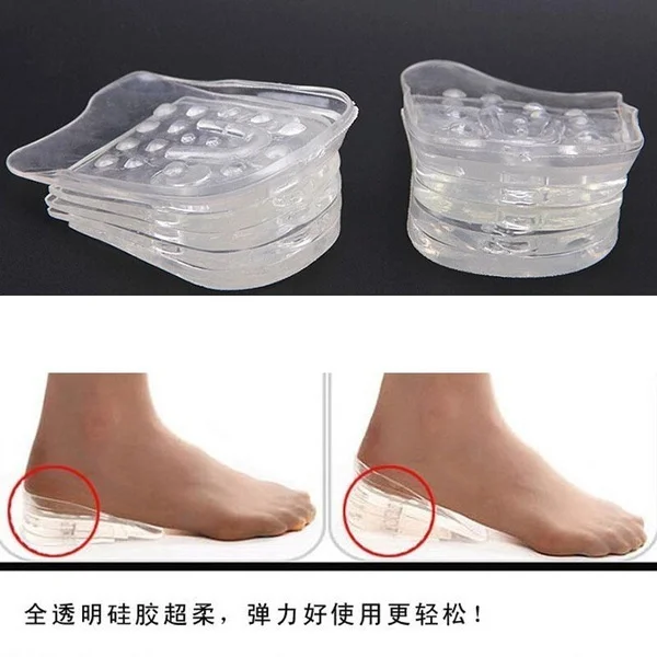1 пара каблуков для увеличения роста Стельки силиконовые стельки (Цвет: