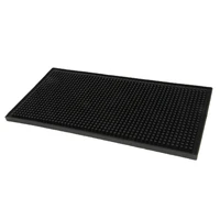 black rubber beer bar runner spill mat for home pub cafe party heavy duty rubber heat resistant bar mats