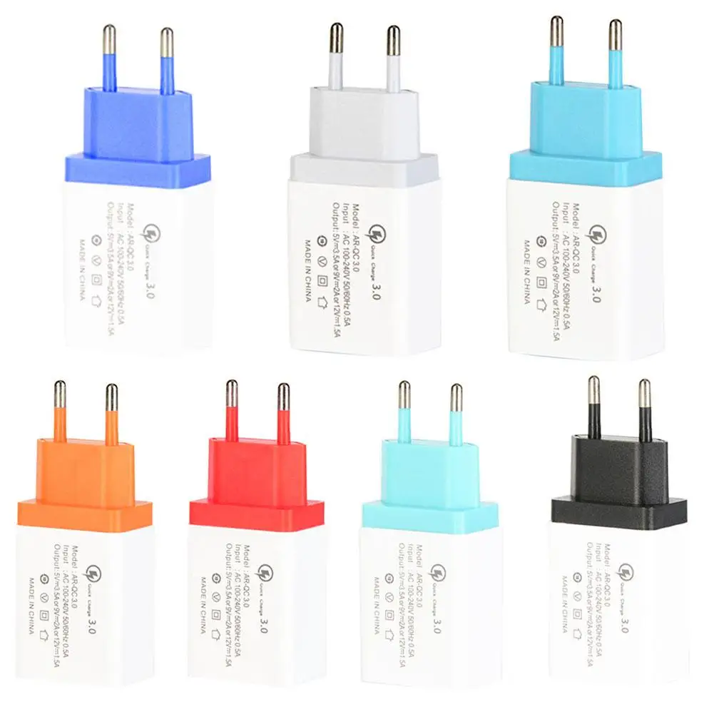 QC3.0 Универсальное зарядное устройство USB для быстрой зарядки Android iPhone ноутбука