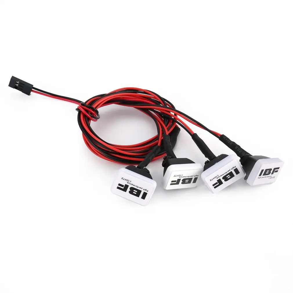 4 Светодиодный Фонари абажура Roof поисковый фонарь 1/10 1/8 Traxxas HSP Redcat RC4WD Tamiya осевой