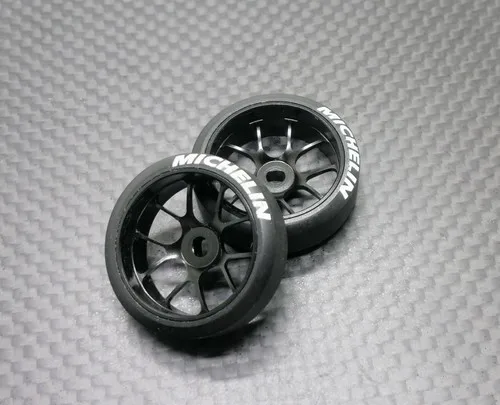 black 4pcs RC MINI-Q MINI-D MINI-Z DRZ р/у автомобиль для дрифта металлическая втулка шины для дрифта - Цвет: black 4pcs