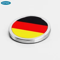 1 pcs car exterior accessories germany flag sticker metal mini round emblem for toyota rover dodge skoda
