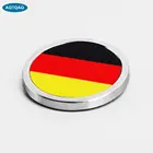 1 шт. автомобильные Внешние аксессуары, наклейка с немецким флагом, металлическая мини-круглая Эмблема для Toyota Rover Dodge Skoda