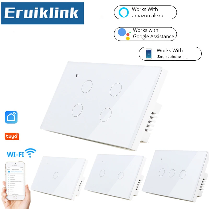 Стандарт США/Австралии 1/2/3/4 банда туя приложение сенсорный выключатель через