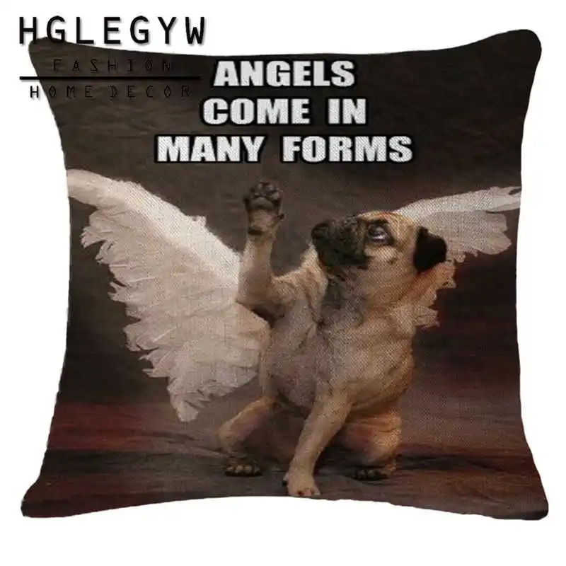 Симпатичный чехол для подушки в виде бульдога Французская модель декоративный