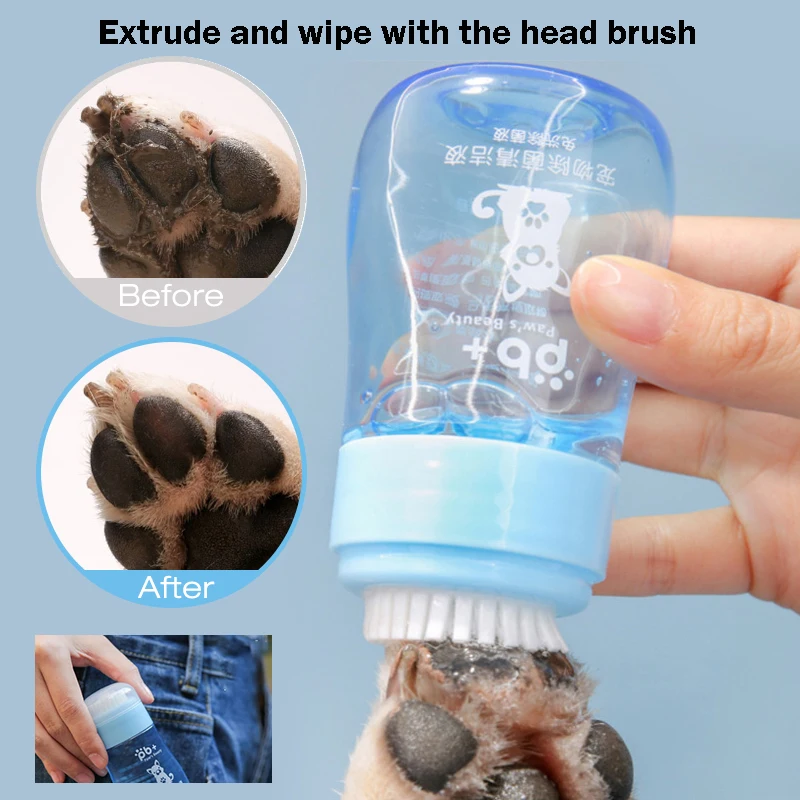 

Cleaner Portable Pet Cat Dog Foot Cup Silicone Travel Dog Paw Wash Clean Cup Pet Foot Massager Washer Dogs Grooming Tool