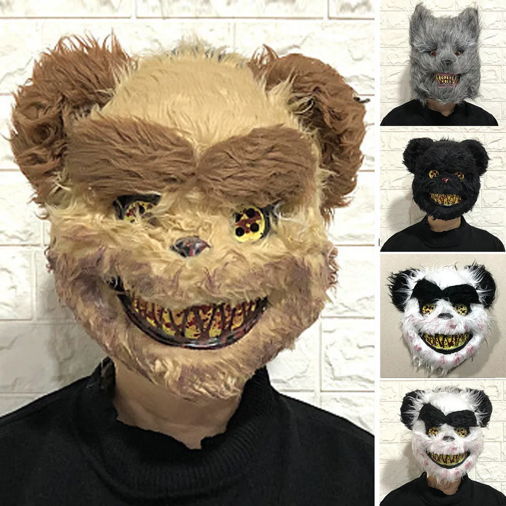 Маска для косплея сложная маска злая кровопролитная кролика страшные маски на
