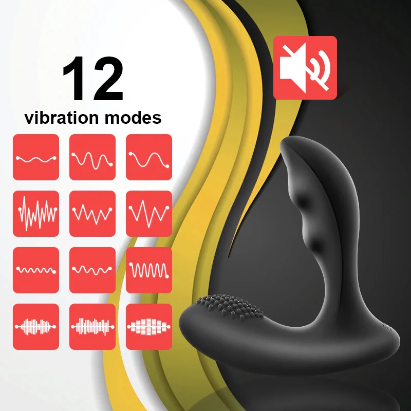 GUIMI простаты массажер вибратор для Для мужчин Анальная пробка мощный 12 Скорость