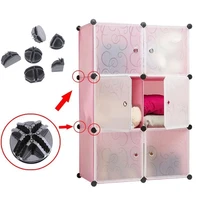 20 pcs wire cube plastic connectors for cube storage shelving and cabinet modular organizer closet clasp buckle clip