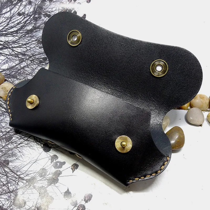 Чехол для очков Blongk сумка на пояс ручной работы из натуральной кожи портативный